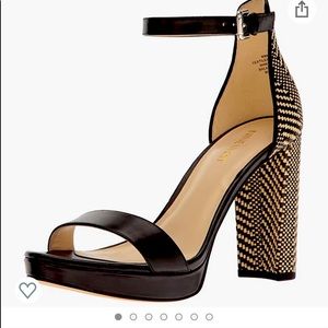 Nine West Women’s Dempsey Leather Heeled Sandal